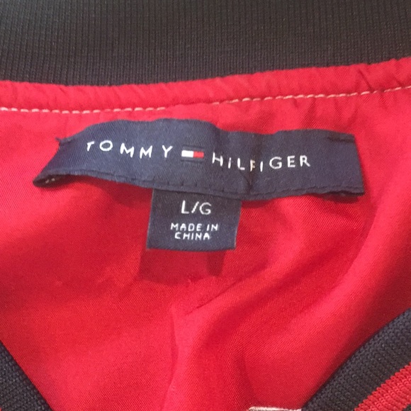 Vintage Tommy Hilfiger Patchwork Bomber Jacket L - Picture 13 of 16